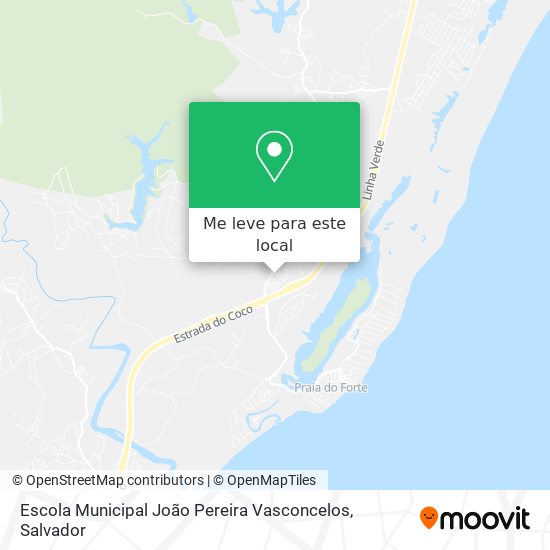 Escola Municipal João Pereira Vasconcelos mapa