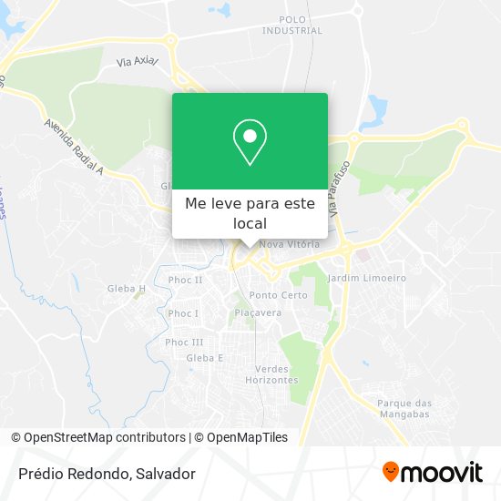 Prédio Redondo mapa