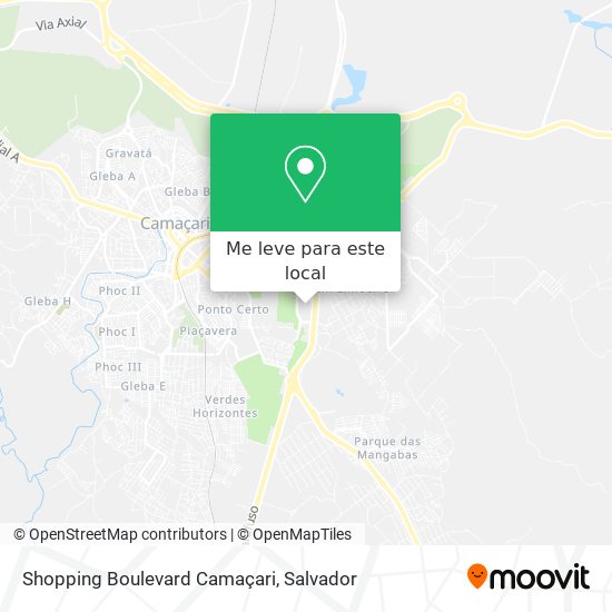 Shopping Boulevard Camaçari mapa