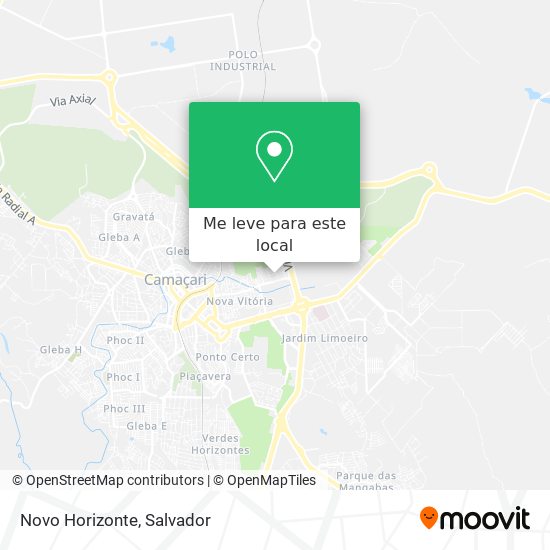 Novo Horizonte mapa