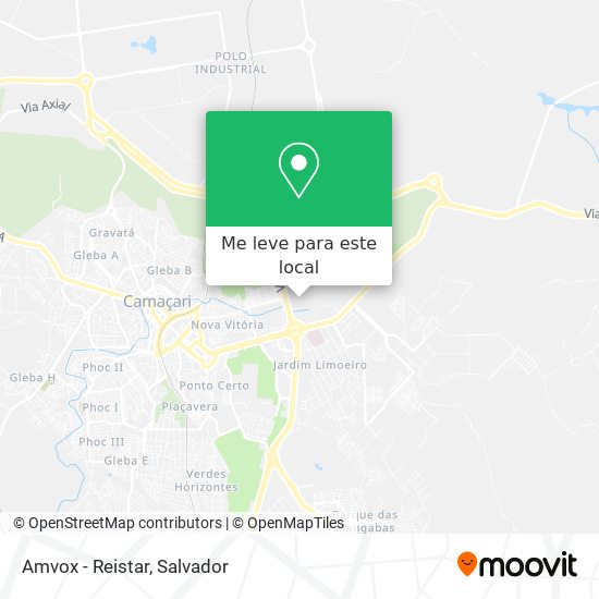 Amvox - Reistar mapa