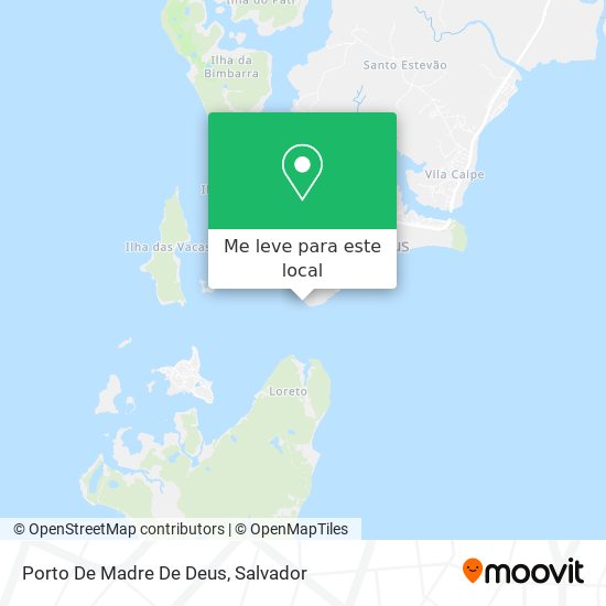 Porto De Madre De Deus mapa