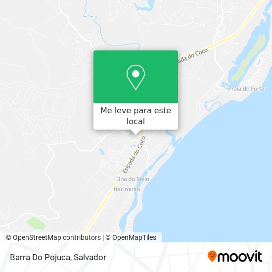 Barra Do Pojuca mapa