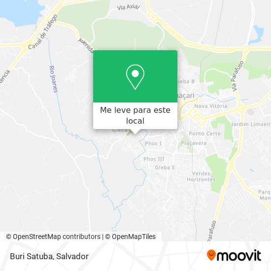 Buri Satuba mapa