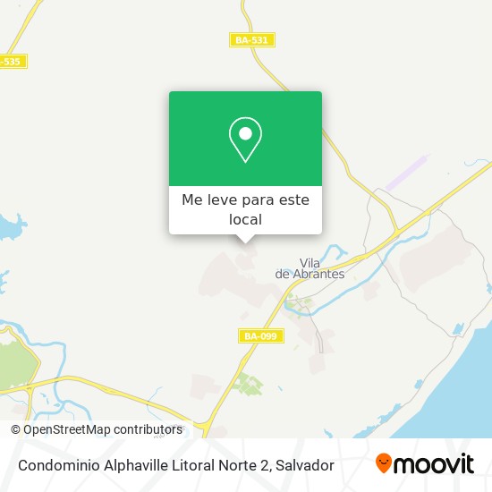 Condominio Alphaville Litoral Norte 2 mapa