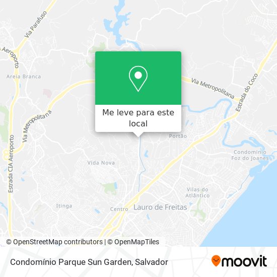 Condomínio Parque Sun Garden mapa