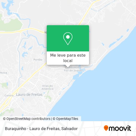 Buraquinho - Lauro de Freitas mapa