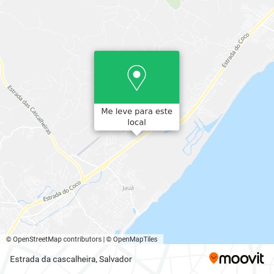 Estrada da cascalheira mapa
