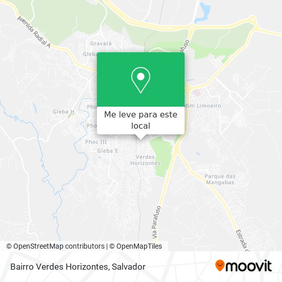 Bairro Verdes Horizontes mapa