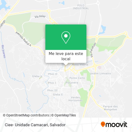 Ciee- Unidade Camacari mapa