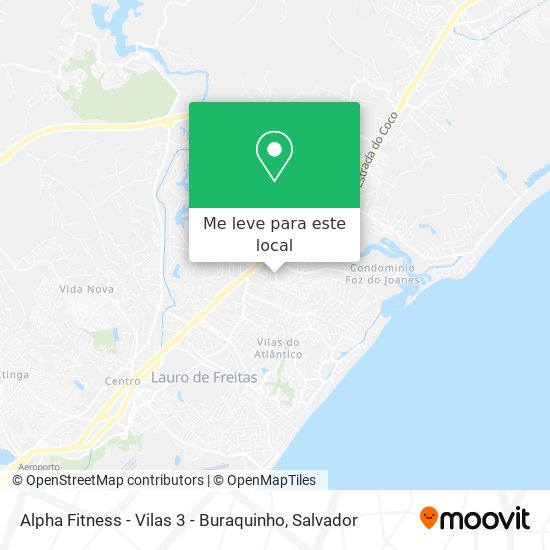 Alpha Fitness  - Vilas 3  - Buraquinho mapa