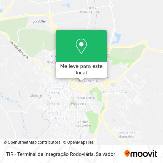TIR - Terminal de Integração Rodoviária mapa