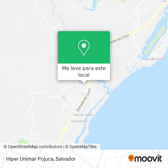 Hiper Unimar Pojuca mapa