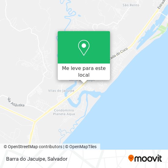 Barra do Jacuípe mapa