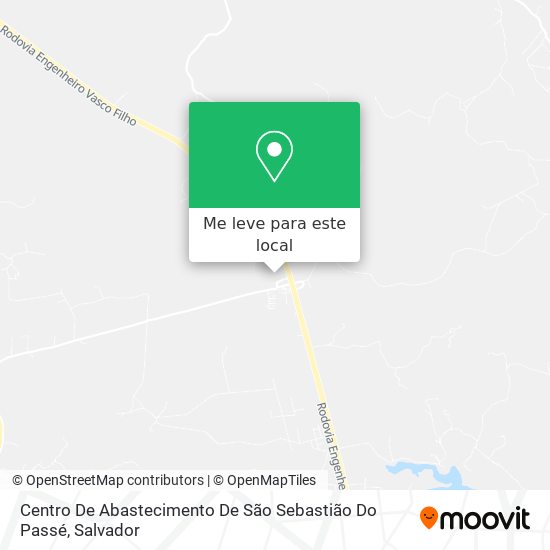 Centro De Abastecimento De São Sebastião Do Passé mapa