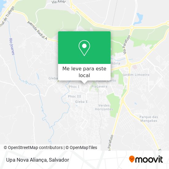 Upa Nova Aliança mapa
