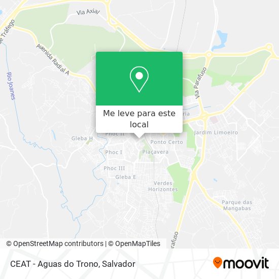 CEAT - Aguas do Trono mapa