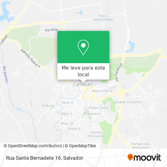 Rua Santa Bernadete 16 mapa