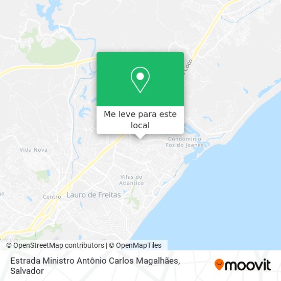 Estrada Ministro Antônio Carlos Magalhães mapa