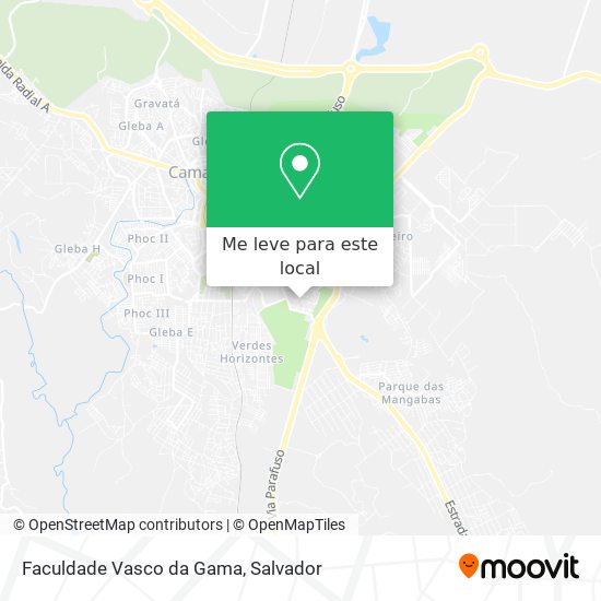 Faculdade Vasco da Gama mapa