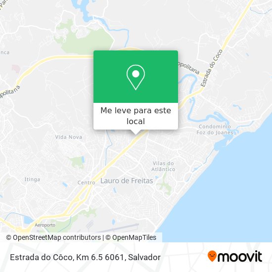 Estrada do Côco, Km 6.5 6061 mapa