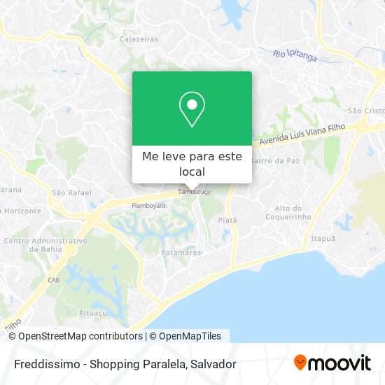Freddissimo - Shopping Paralela mapa