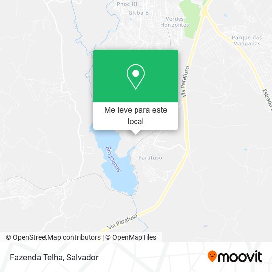 Fazenda Telha mapa