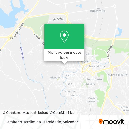 Cemitério Jardim da Eternidade mapa