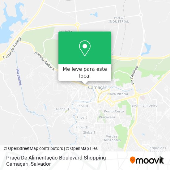 Praça De Alimentação Boulevard Shopping Camaçari mapa