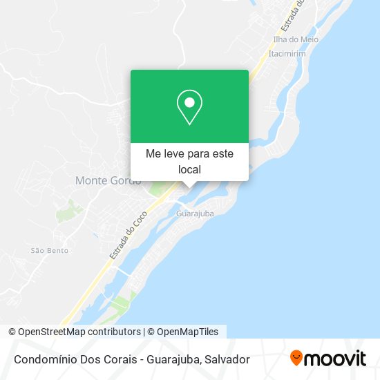 Condomínio Dos Corais -  Guarajuba mapa