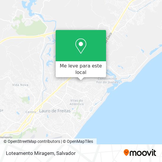 Loteamento Miragem mapa