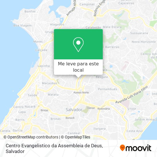 Centro Evangelistico da Assembleia de Deus mapa