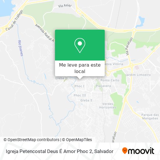 Igreja Petencostal Deus É Amor Phoc 2 mapa