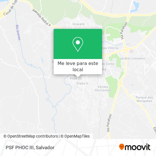 PSF PHOC III mapa