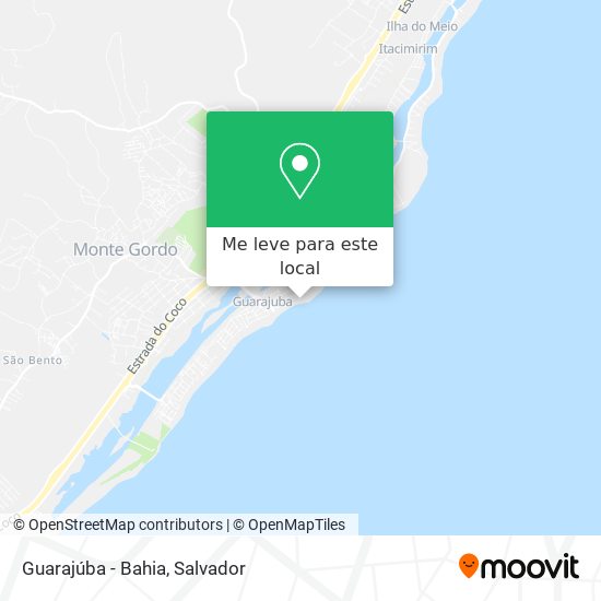 Guarajúba - Bahia mapa