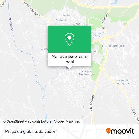 Praça da gleba e mapa