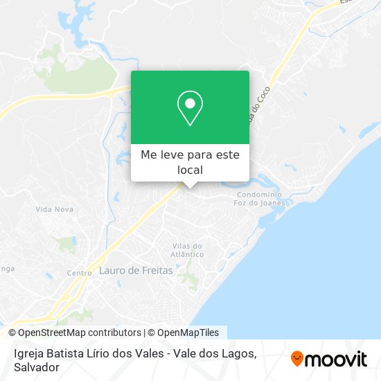 Igreja Batista Lírio dos Vales - Vale dos Lagos mapa