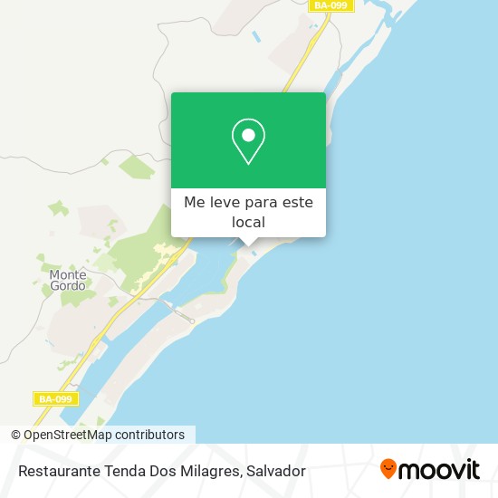 Restaurante Tenda Dos Milagres mapa