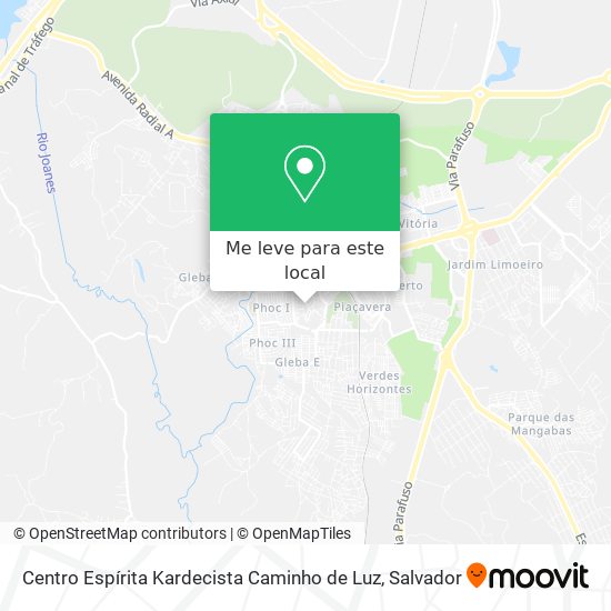 Centro Espírita Kardecista Caminho de Luz mapa