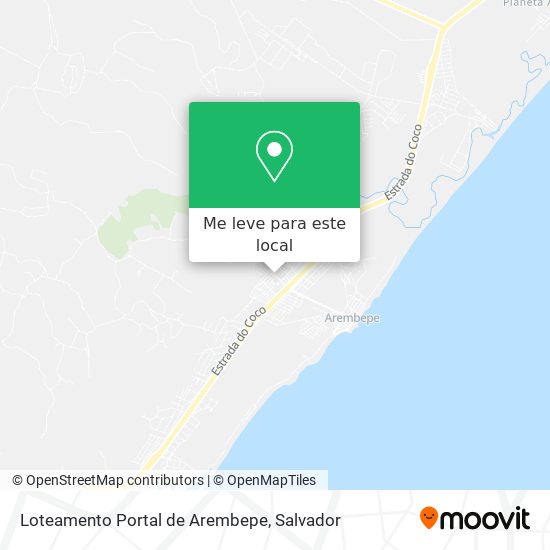 Loteamento Portal de Arembepe mapa