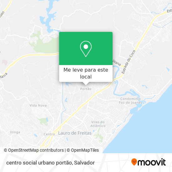 centro social urbano portão mapa