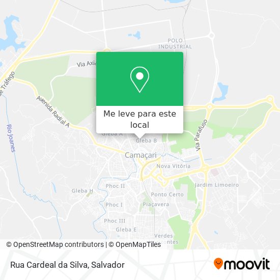 Rua Cardeal da Silva mapa