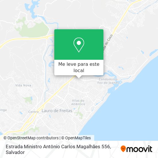Estrada Ministro Antônio Carlos Magalhães 556 mapa