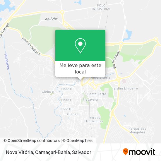 Nova Vitória, Camaçari-Bahia mapa