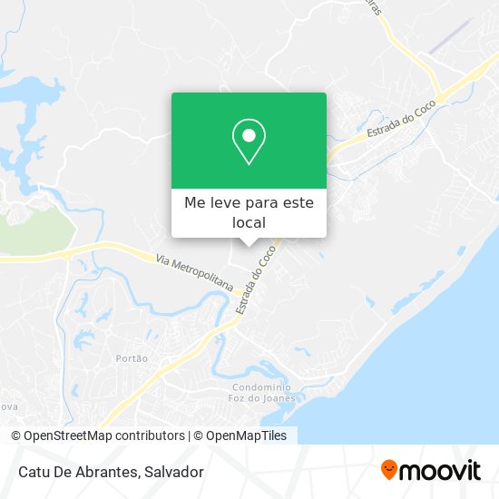 Catu De Abrantes mapa
