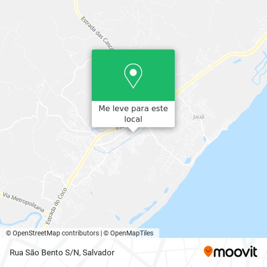 Rua São Bento S/N mapa