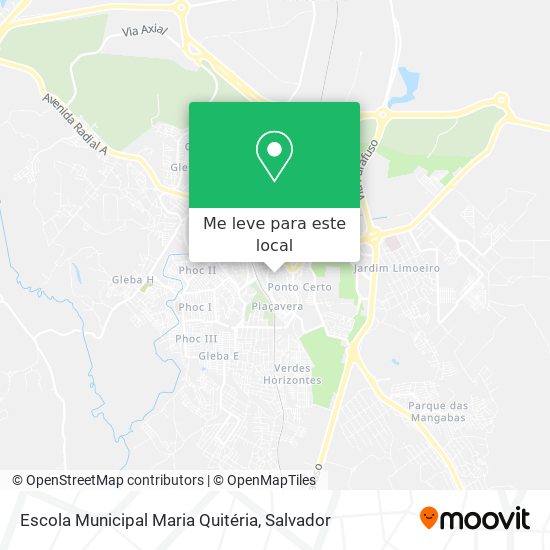 Escola Municipal Maria Quitéria mapa