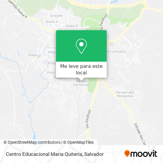 Centro Educacional Maria Quiteria mapa