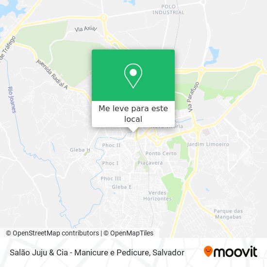 Salão Juju & Cia - Manicure e Pedicure mapa
