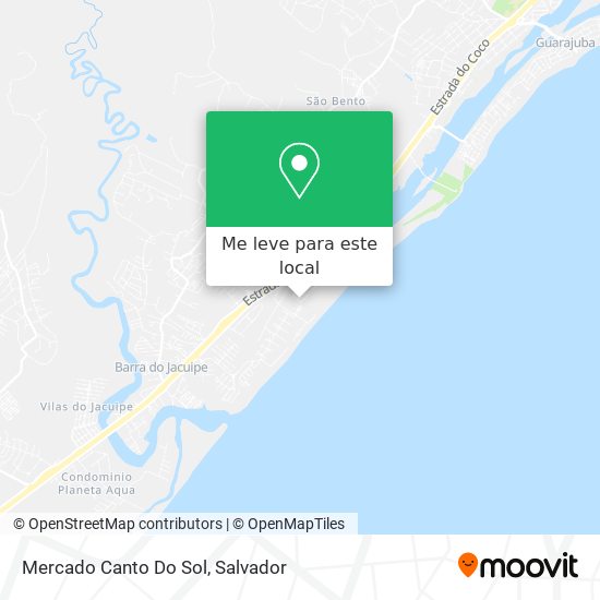 Mercado Canto Do Sol mapa